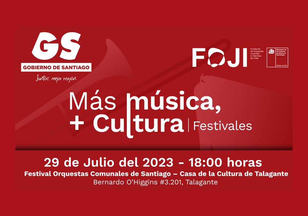 Afiche del evento "Festival de Orquestas Comunales"