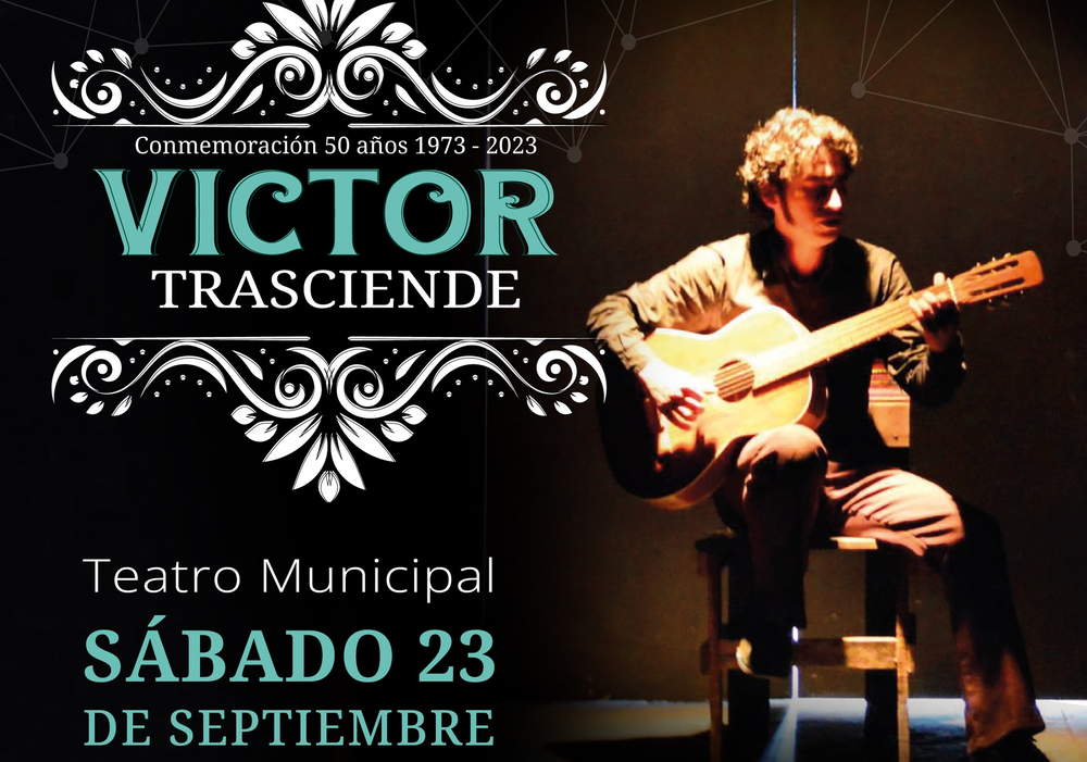Afiche del evento "Víctor trasciende"