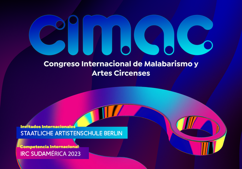 Afiche del evento "Congreso Internacional de Malabarismo y Artes Circenses, CIMA."