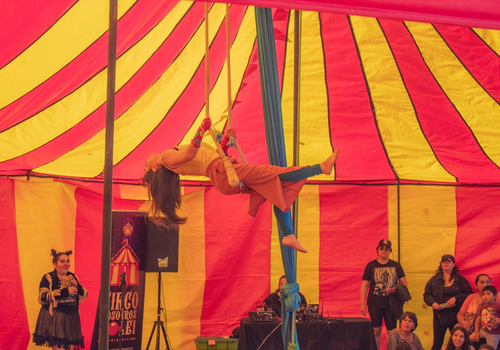 Afiche del evento "Función de Circo con la Compañía Nosotros Solei"