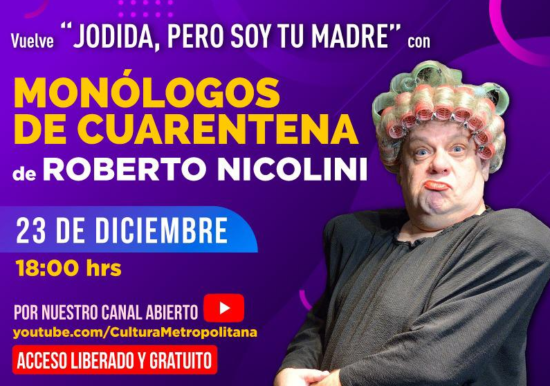 Afiche del evento "Jodida pero soy tu madre"