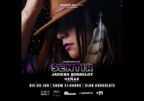 Afiche del evento "Javiera Rosselot En Vivo - Concierto Lanzamiento Ep "Sentir""