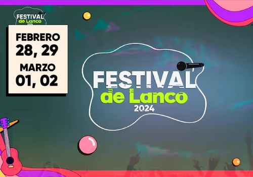 Afiche del evento "Festival de Lanco 2024"