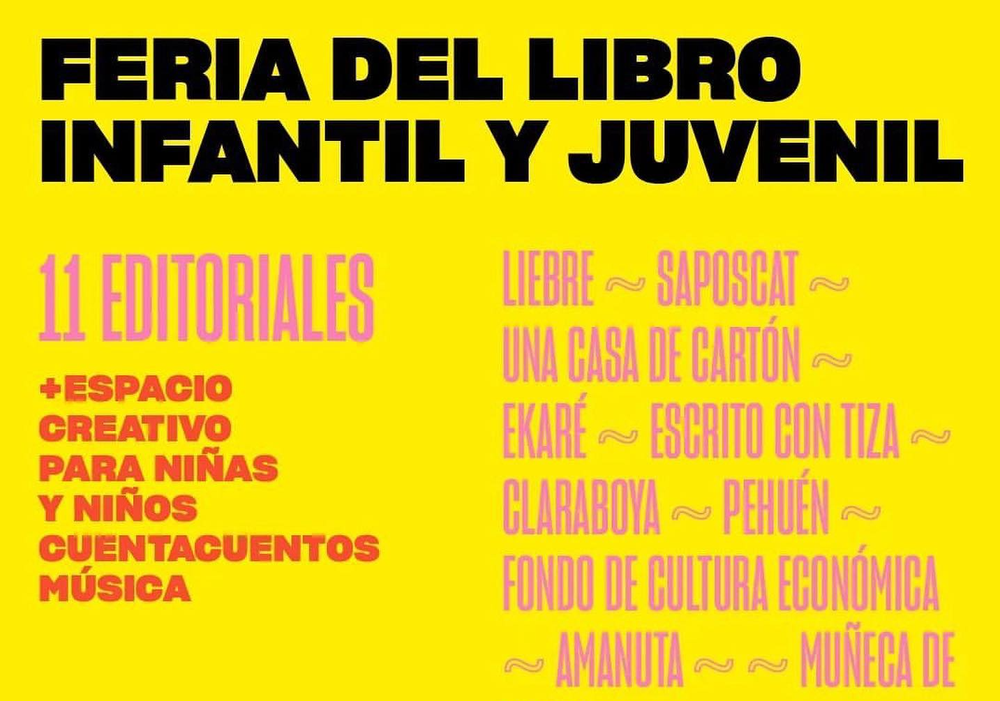 Afiche del evento "Feria del Libro Infantil y Juvenil de Santiago en 100 Palabras"