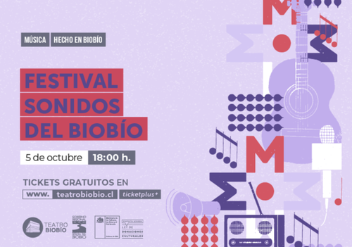 Afiche del evento "Festival Sonidos del Biobío"