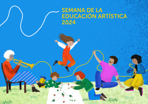 Afiche del evento "Hilando Saberes. Encuentro Internacional de Educación, Arte y Cultura"