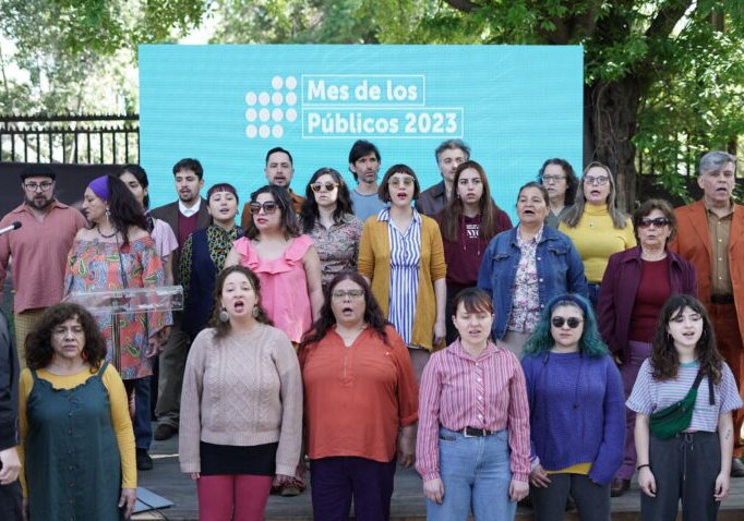 Afiche del evento "Mes de los Públicos 2023"