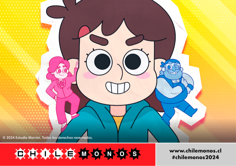 Afiche del evento "Vamos Mandy! De la Universidad a la Pantalla - 13º Festival Internacional de Animación Chilemonos"