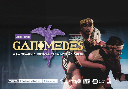 Afiche del evento "Ganímedes o la tragedia musical de un destino Queer"