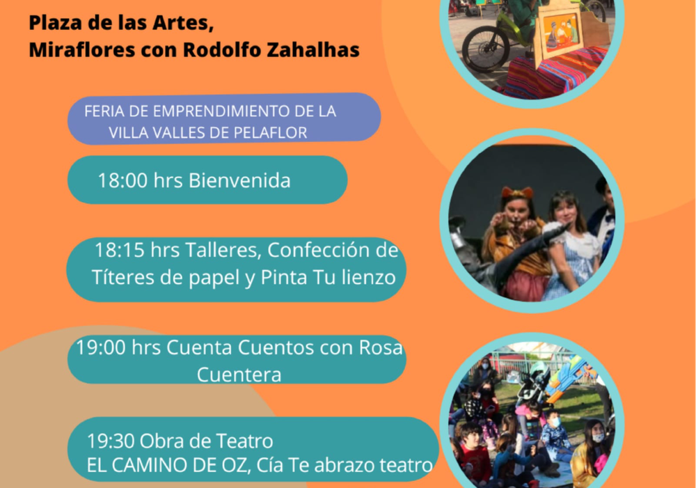 Afiche del evento "I Festival de las artes para las familias JOSÉ MIGUEL VASQUEZ"