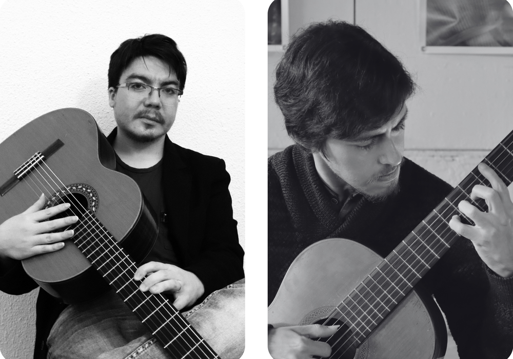 Afiche del evento "Recital de Guitarra: Alex Panes y Nicolás Acevedo"