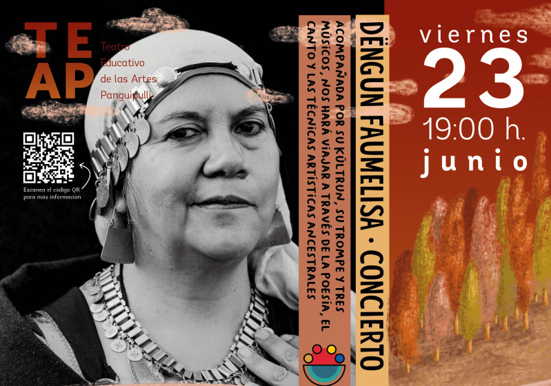 Afiche del evento "Dëngun Faumelisa - Concierto"