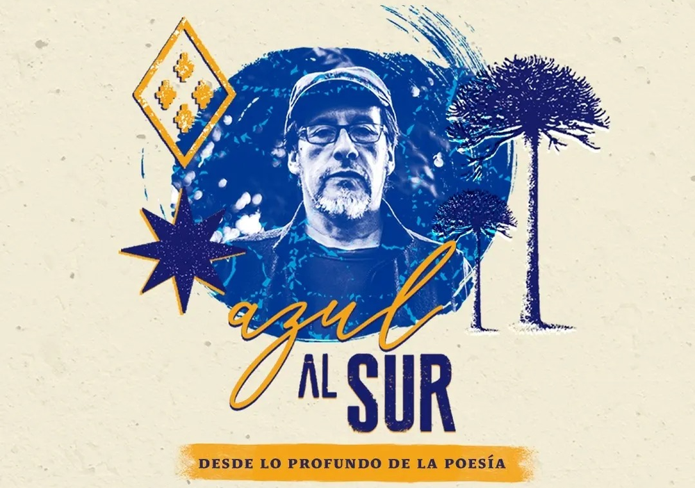 Afiche del evento "Exposición Azul al Sur"