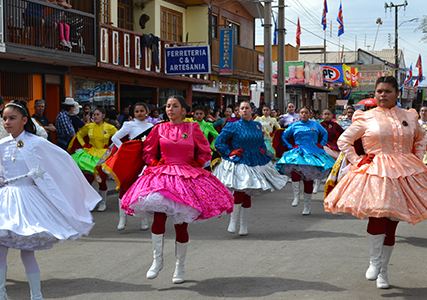 Afiche del evento "Diálogo entre Desiertos. Los bailes religiosos en los santuarios de los desiertos del Perú, Bolivia y Chile"