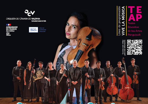 Afiche del evento "Concierto de Semana Santa de la Orquesta de Cámara de Valdivia"