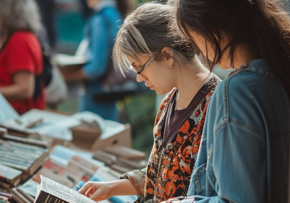 Afiche del evento "1º Feria del Libro, la ilustración y las artesanías en Estación Central"