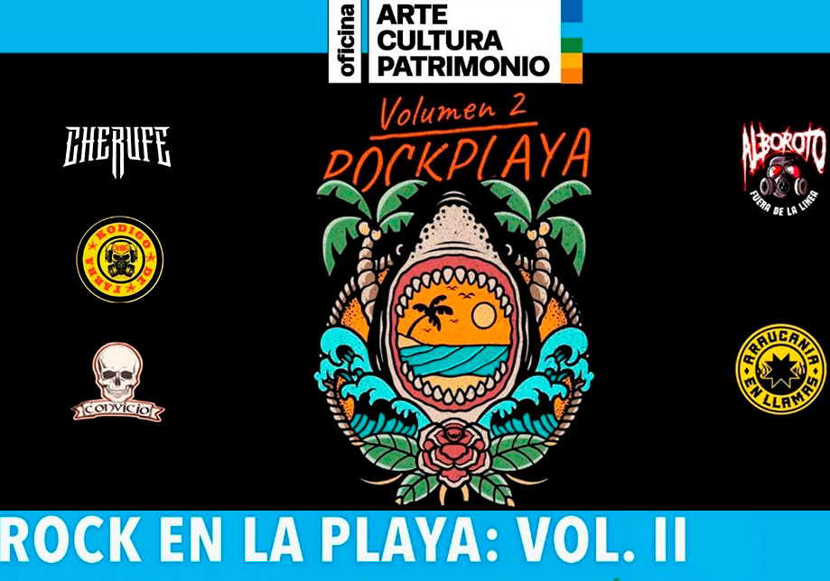 Afiche del evento "Rock en la Playa: Vol. II - El Quisco"