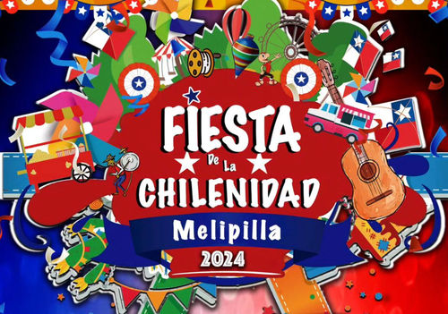 Afiche del evento "Fiesta de la Chilenidad Melipilla  2024"