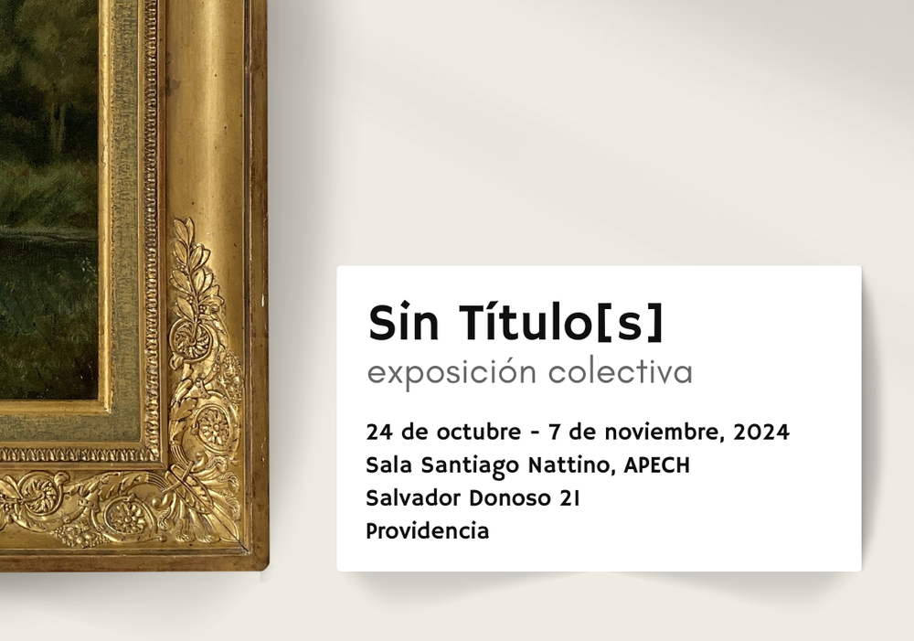 Afiche del evento "Exposición Colectiva Sin Titulo(s)"