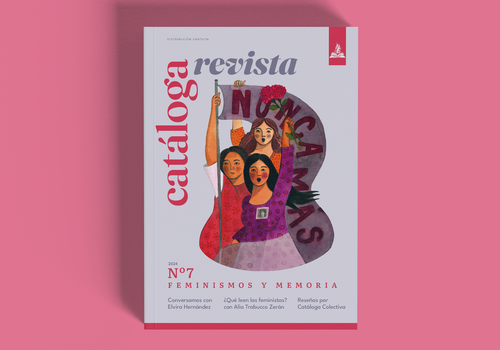 Afiche del evento "Lanzamiento Catáloga Revista N°7: Feminismos y memoria"