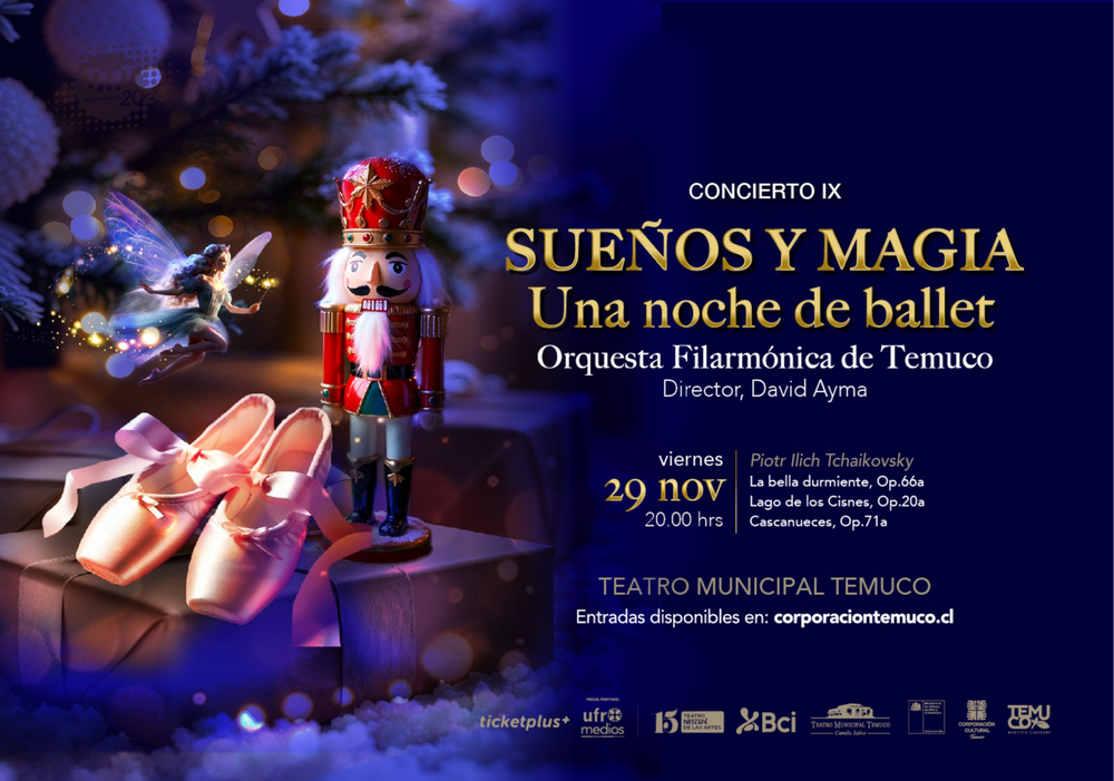 Afiche del evento "CONCIERTO IX DE TEMPORADA Orquesta Filarmónica de Temuco"