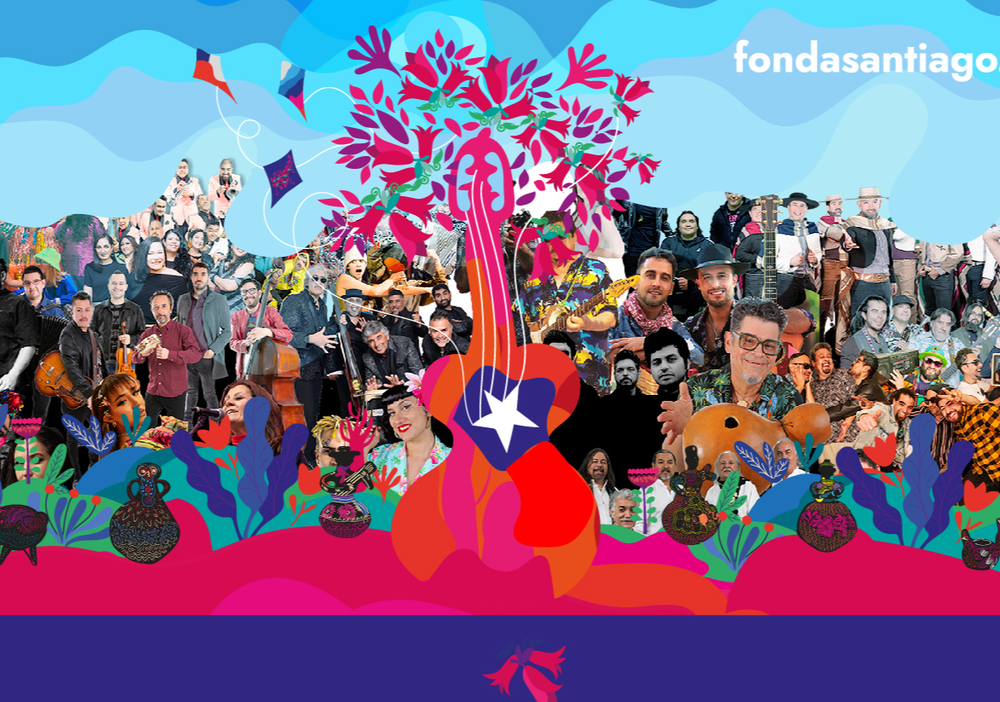 Afiche del evento "Fondas Parque O'Higgins 2023"