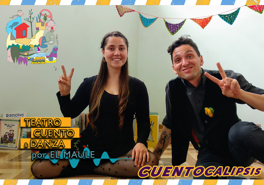 Afiche del evento "Caracol Bibliomóvil - Teatro, cuento y danza por el Maule"
