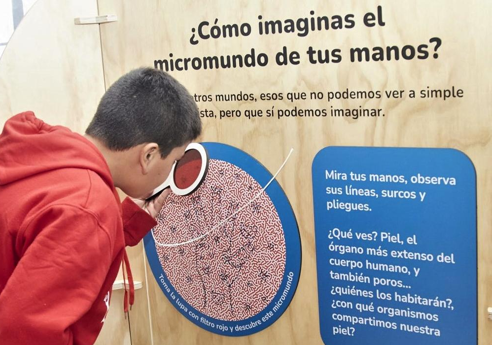 Afiche del evento "Valparaíso: Micromundos, ciencia y arte en tus manos"