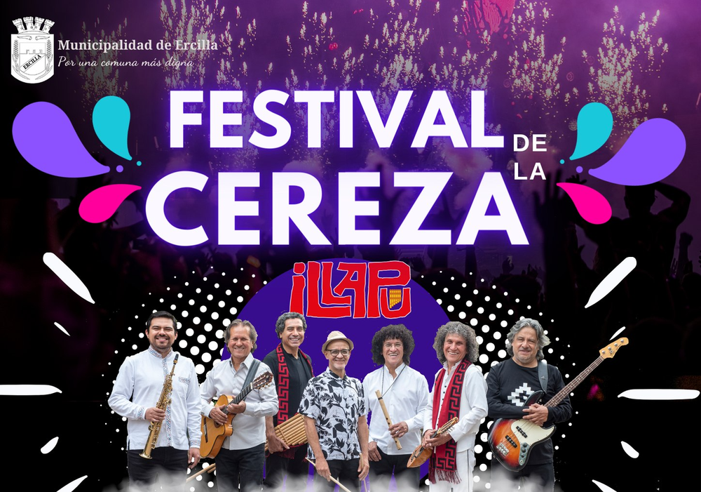 Afiche del evento "Festival de la Cereza"