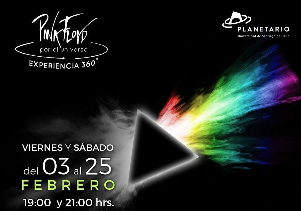 Afiche del evento "Pink Floyd por el Universo"