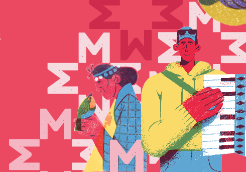 Afiche del evento "Sexto encuentro para Mediadores del Arte Musical: La música chilena como protagonista de la memoria"