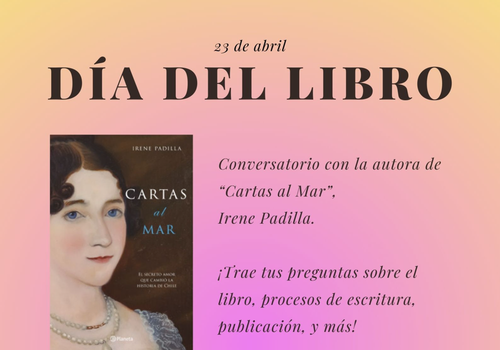 Afiche del evento "Día del libro en la Biblioteca Municipal de San Fernando"