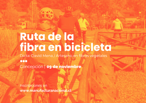 Afiche del evento "Ruta de la fibra en bicicleta"