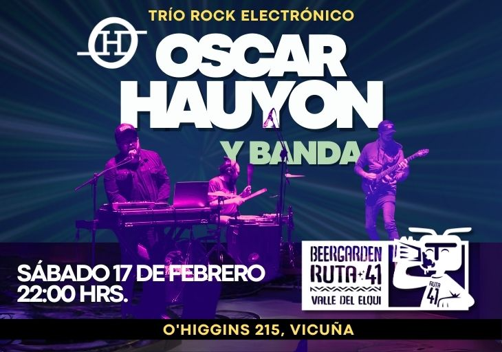 Afiche del evento "Oscar Hauyon en Beergarden Ruta 41"