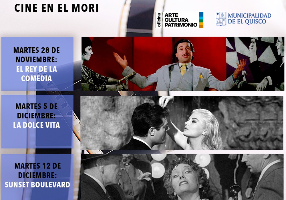 Afiche del evento "Cine en El Mori / Ciclo "Espectáculo, Delirio y Decadencia""