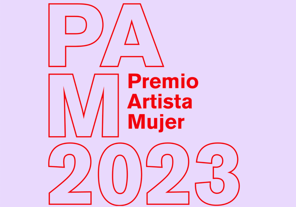 Afiche del evento "Convocatoria Premio PAM Artista Mujer 2023"