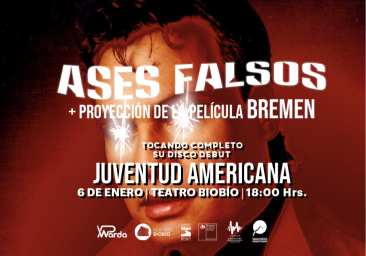 Afiche del evento "Ases Falsos + película"