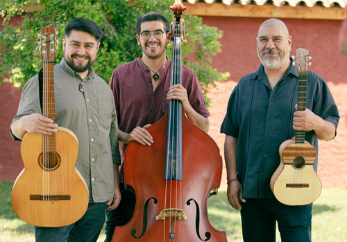 Afiche del evento "Concierto Mes de la Música: Edu, Juan y Diego"