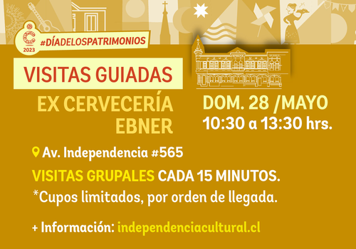 Afiche del evento "Visita guiada ex Cervecería Ebner"