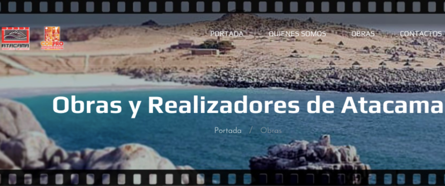 Afiche de "Muestra de documentales, ficciones y videoclips realizados en Atacama"