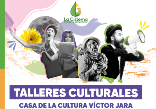 Afiche del evento "Inscripciones Talleres Casa de la Cultura de La Cisterna"