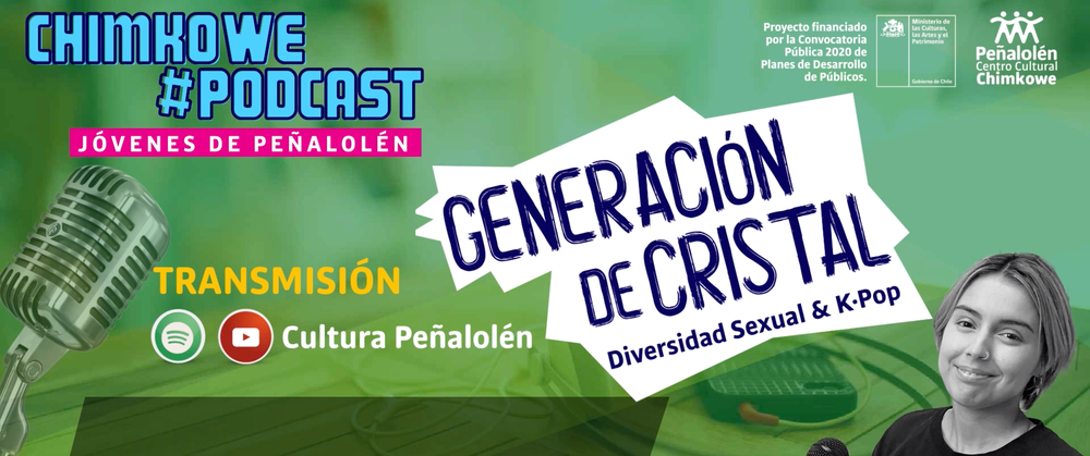 Afiche de "Podcast: Generación de Cristal - Centro Cultural Chimkowe"