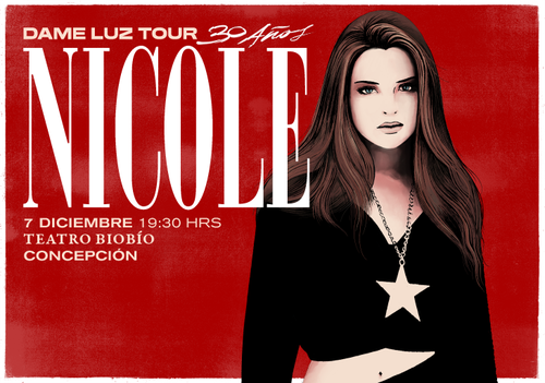 Afiche del evento "Nicole: Dame Luz Tour 30 años"