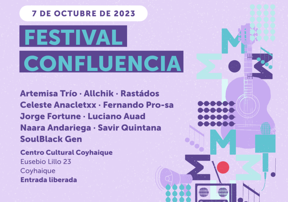 Afiche del evento "Festival Confluencia 2023"