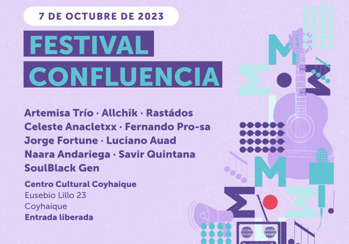 Afiche del evento "Festival Confluencia 2023"