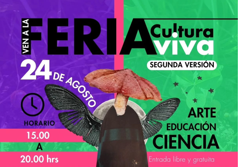 Afiche del evento "Feria Cultura Viva"