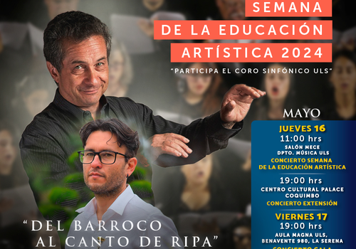 Afiche del evento "III Concierto de Temporada: Semana de la Educación Artística 2024"