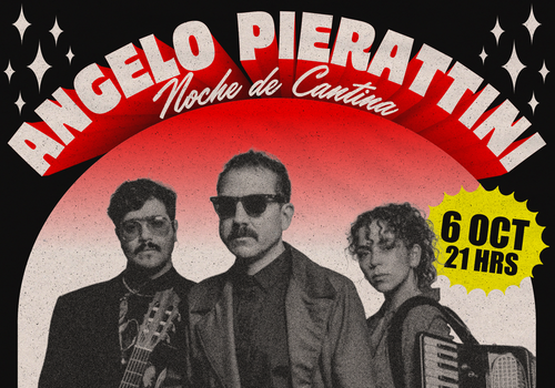 Afiche del evento "Angelo Pierattini en San Bernardo"