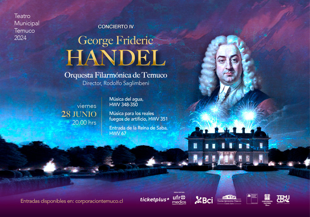 Afiche del evento "Concierto IV de temporada Orquesta Filarmónica de Temuco"