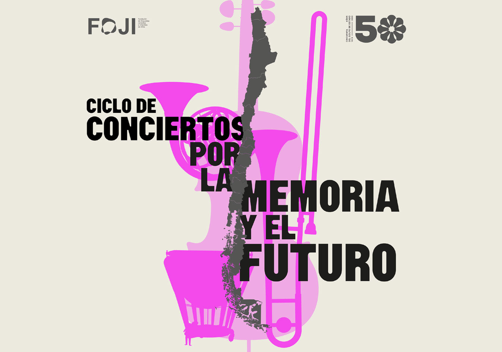 Afiche del evento "Coquimbo- Ciclo de conciertos por la memoria y el futuro. La música es un lugar de encuentro"